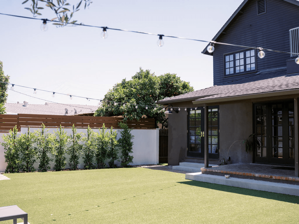 modern artificial grass front yard