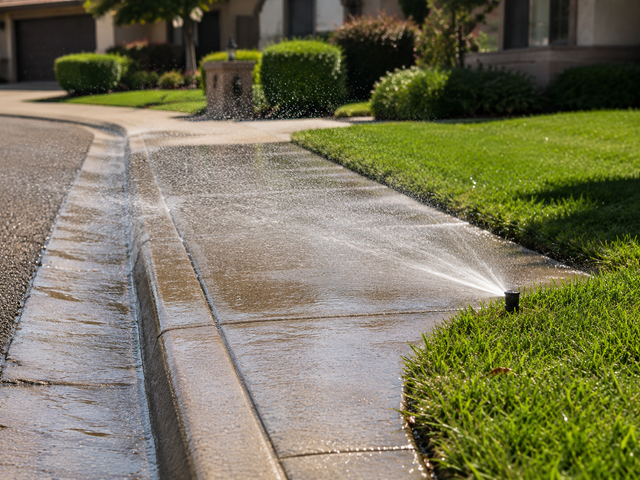 irrigation wasting water signs Glendale