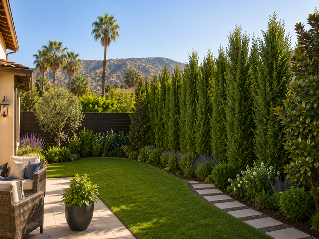 privacy landscaping California