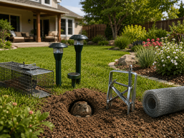 get rid of gophers in yard California