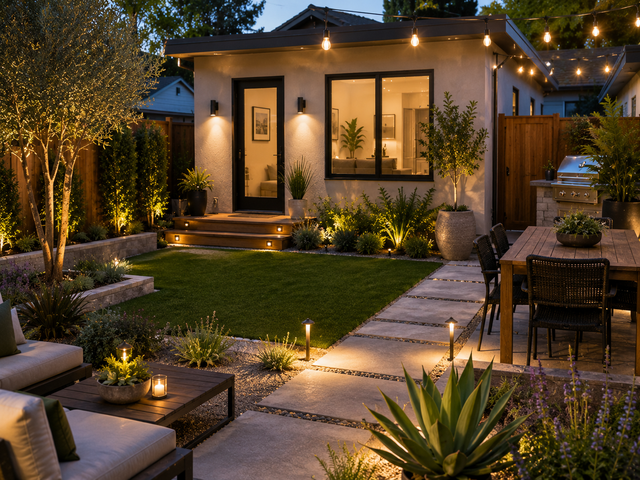 landscaping for an adu backyard