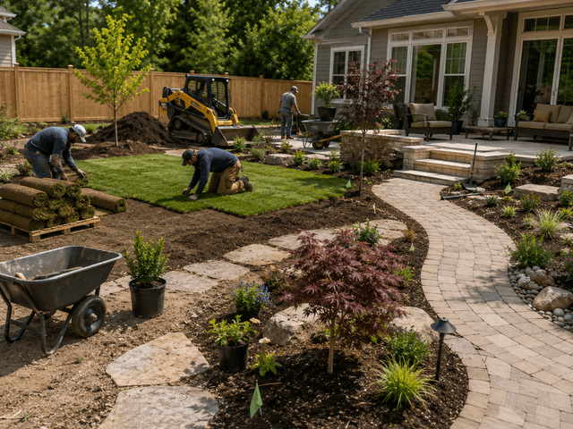 what to expect during landscaping construction