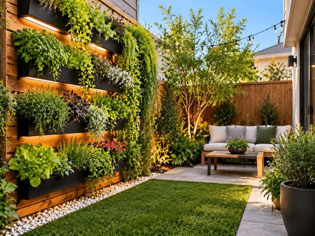 vertical garden small backyard