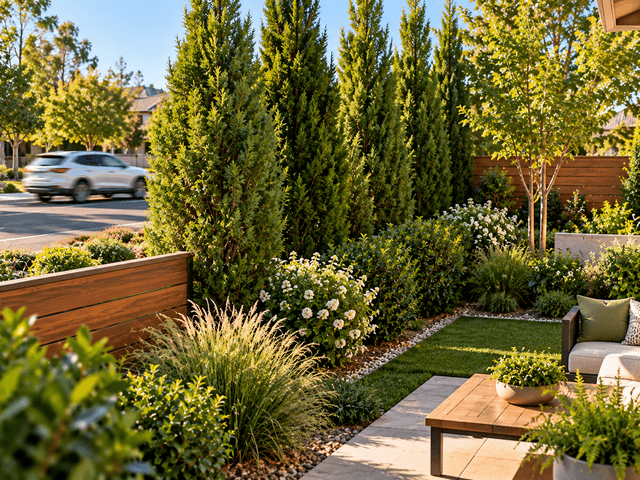 landscaping to reduce street noise